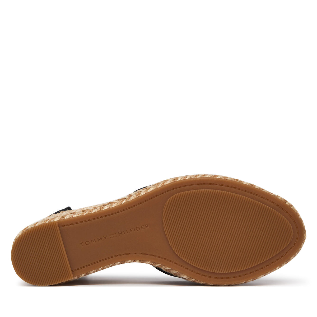 Tommy Hilfiger Еспадрили Flag High Wedge Espad Closed Toe FW0FW09225 Черен