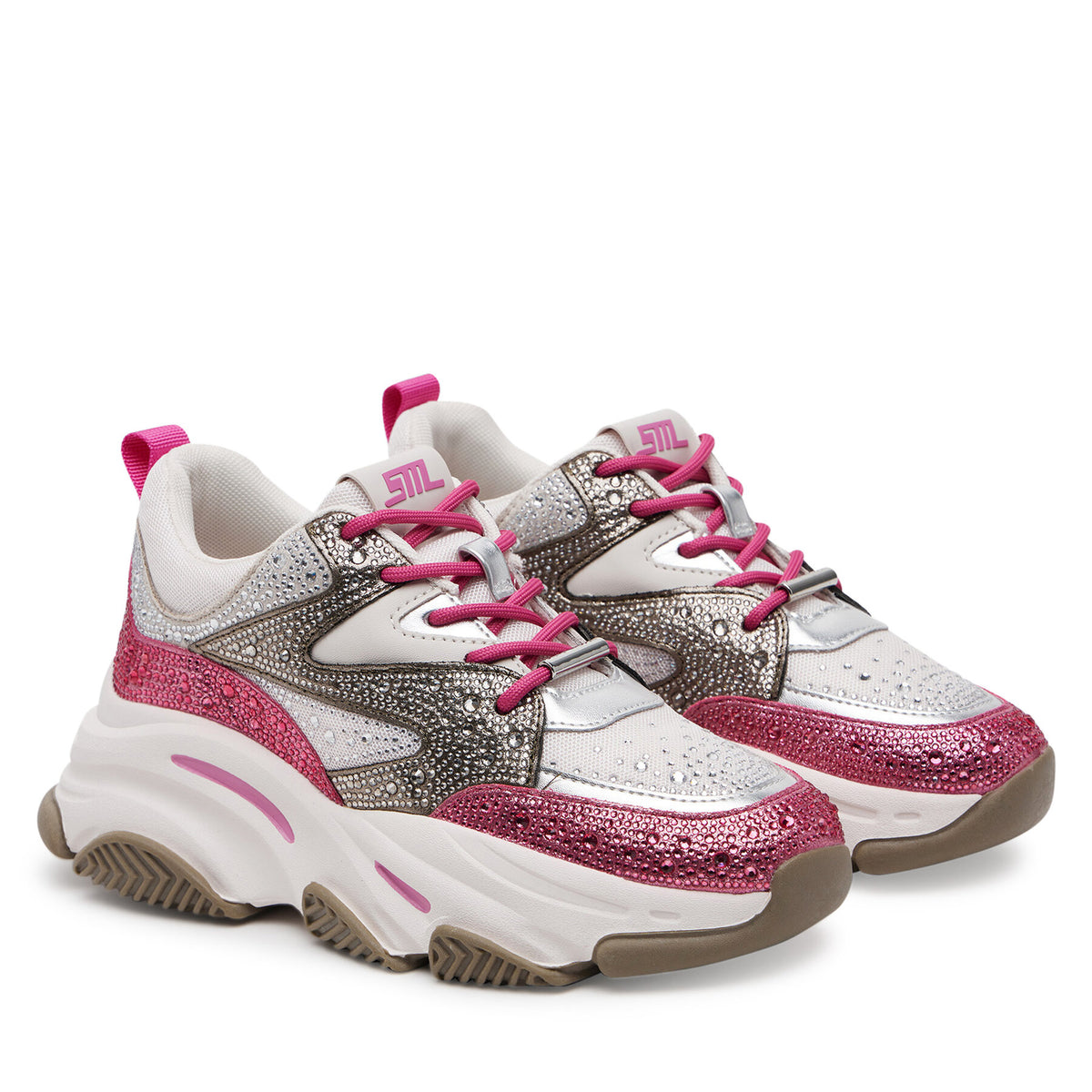 Steve Madden Сникърси Privy SM19000082 Бял