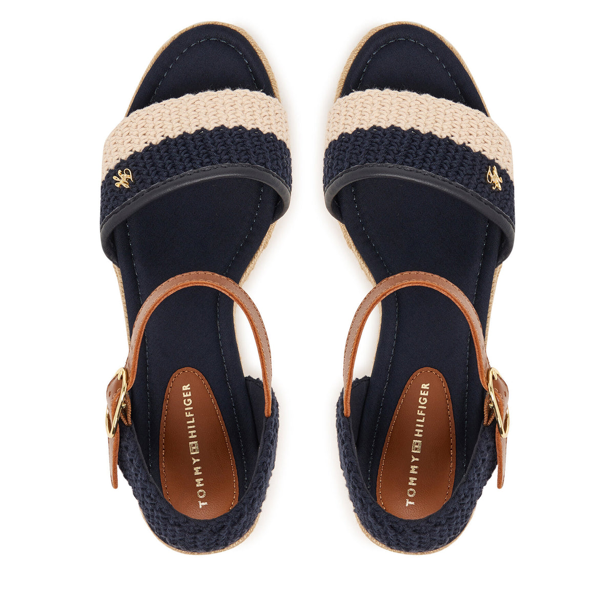 Tommy Hilfiger Еспадрили Mid Espad Wedge Crochet FW0FW09516 Тъмносин