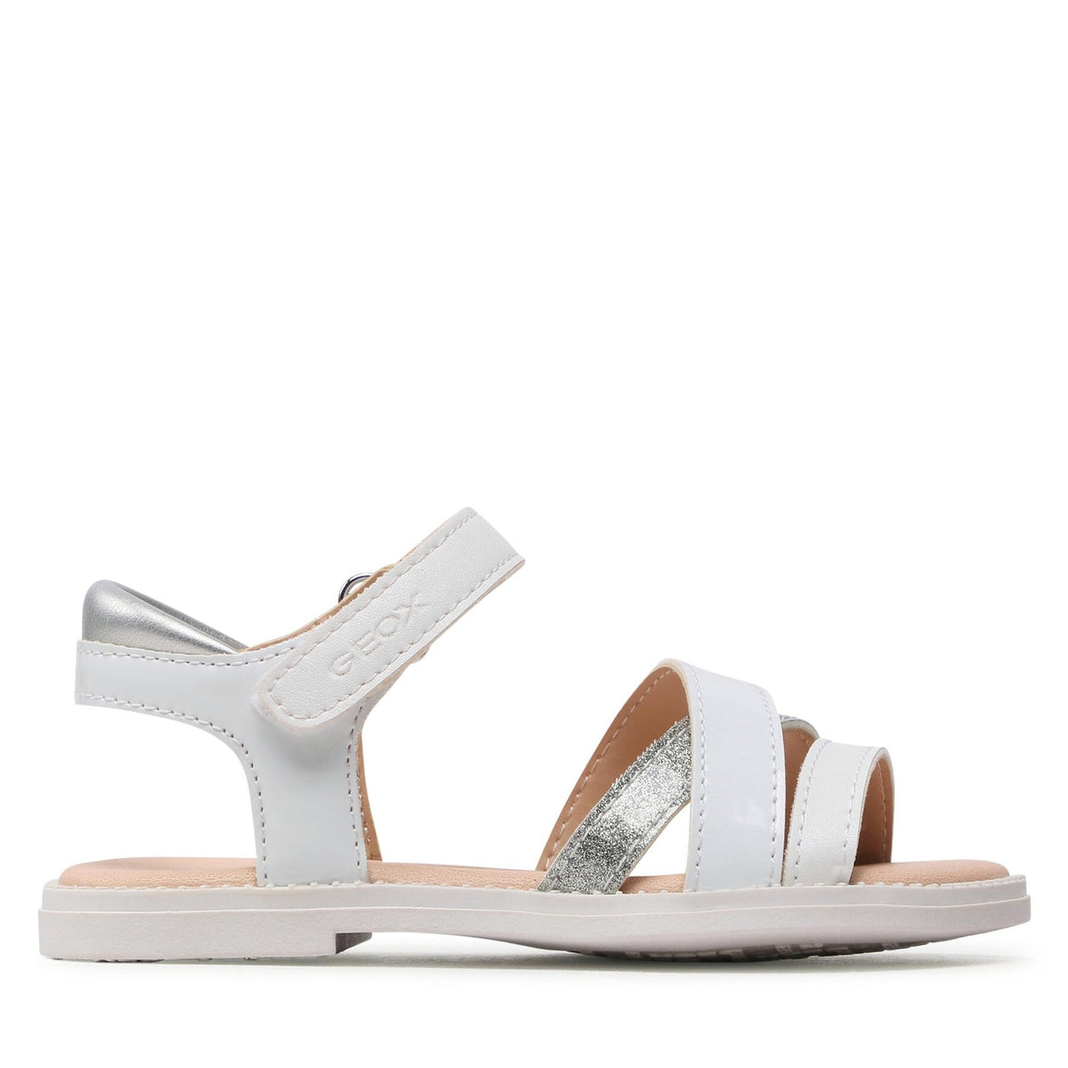 Geox Сандали J Sandal Karly Girl J5235D00254C1000 M Бял