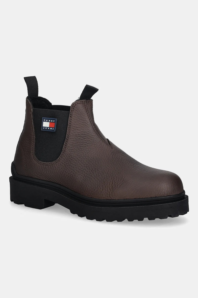 Кожени боти челси Tommy Jeans TJM CHELSEA LEATHER WL