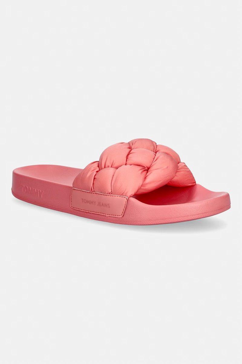Tommy Jeans чехли дамски TJW BRAIDED SLIDES