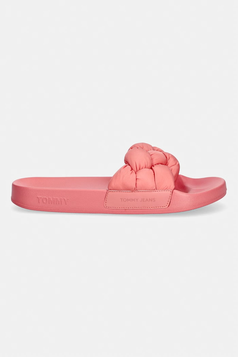 Tommy Jeans чехли дамски TJW BRAIDED SLIDES