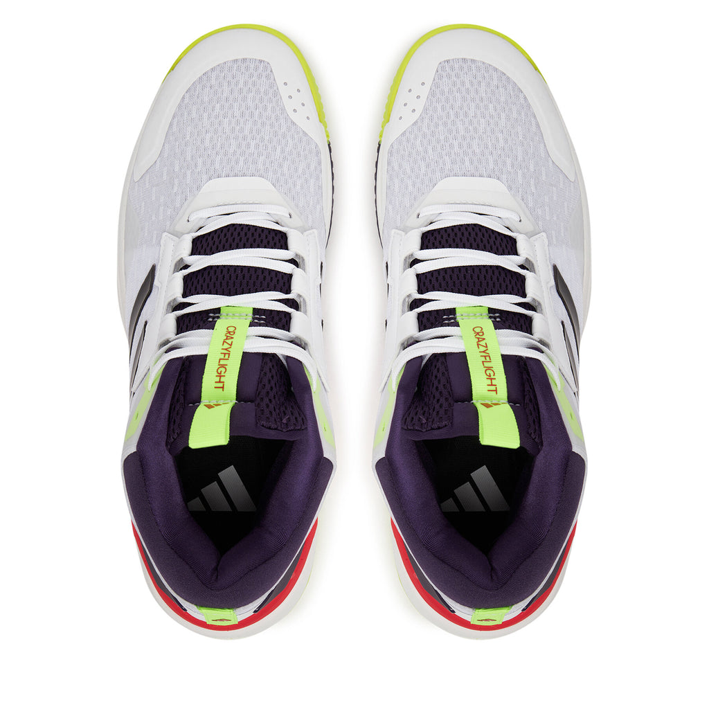 adidas Обувки за зала Crazyflight 6 Mid HP7037 Бял