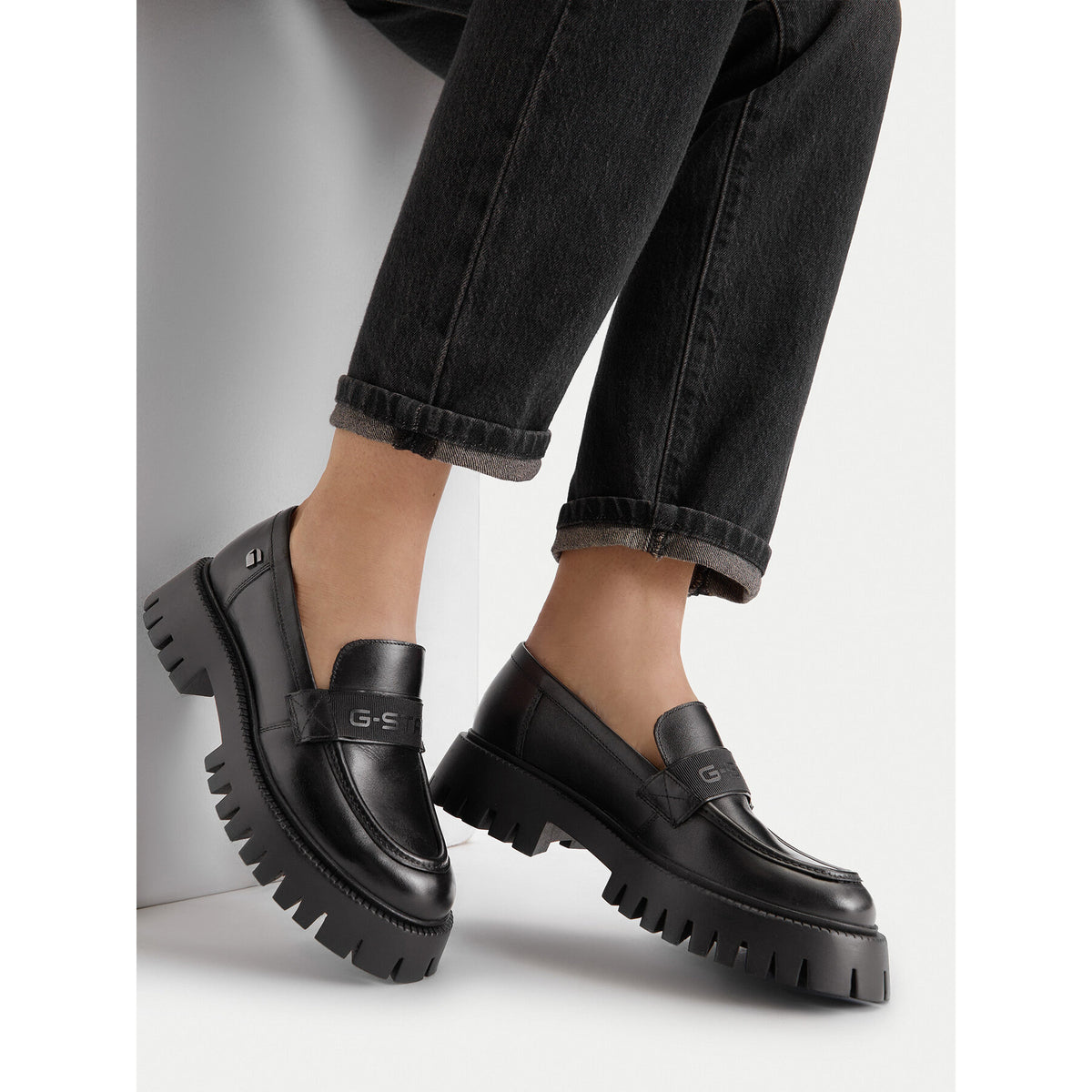 G-Star Raw лоуфъри с дебела подметка CEO-WI23-LADIES-04 Черен