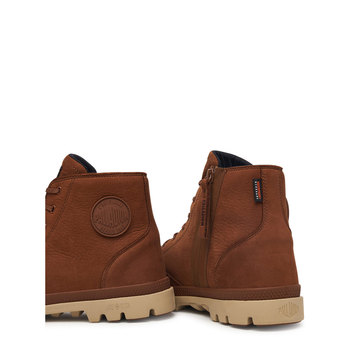 Palladium Туристически oбувки Pampa Lite+ Zip Wp+ 79577-210-M Кафяв