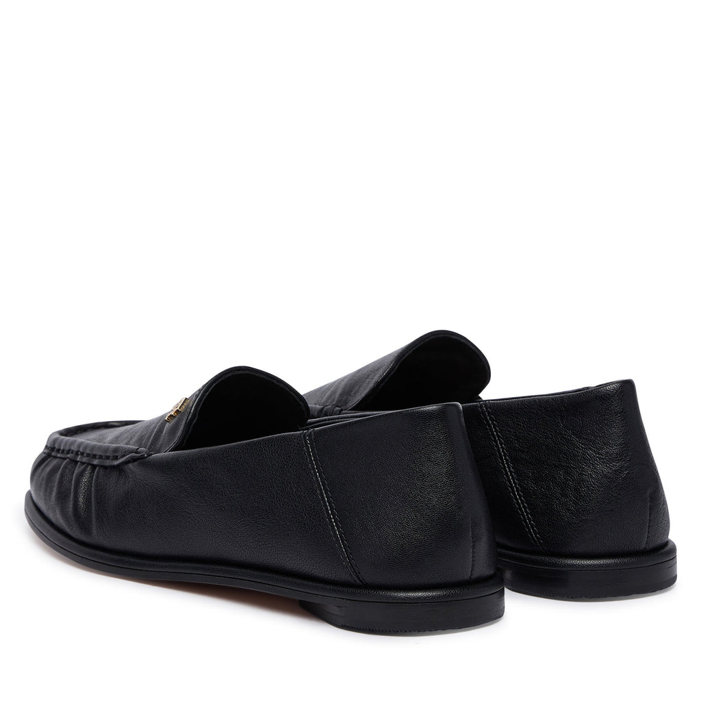 Tommy Hilfiger Лоуфъри Leather Ruched Toe Loafers FW0FW09250 Черен