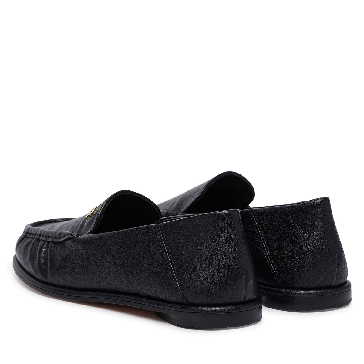Tommy Hilfiger Лоуфъри Leather Ruched Toe Loafers FW0FW09250 Черен
