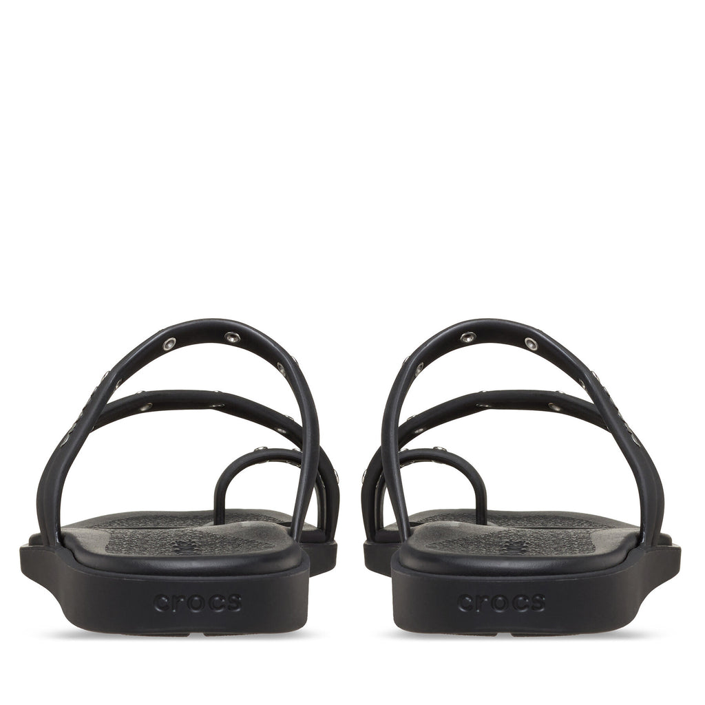 Crocs Джапанки Miami Studded Toe Loop Sandal 211447 Черен