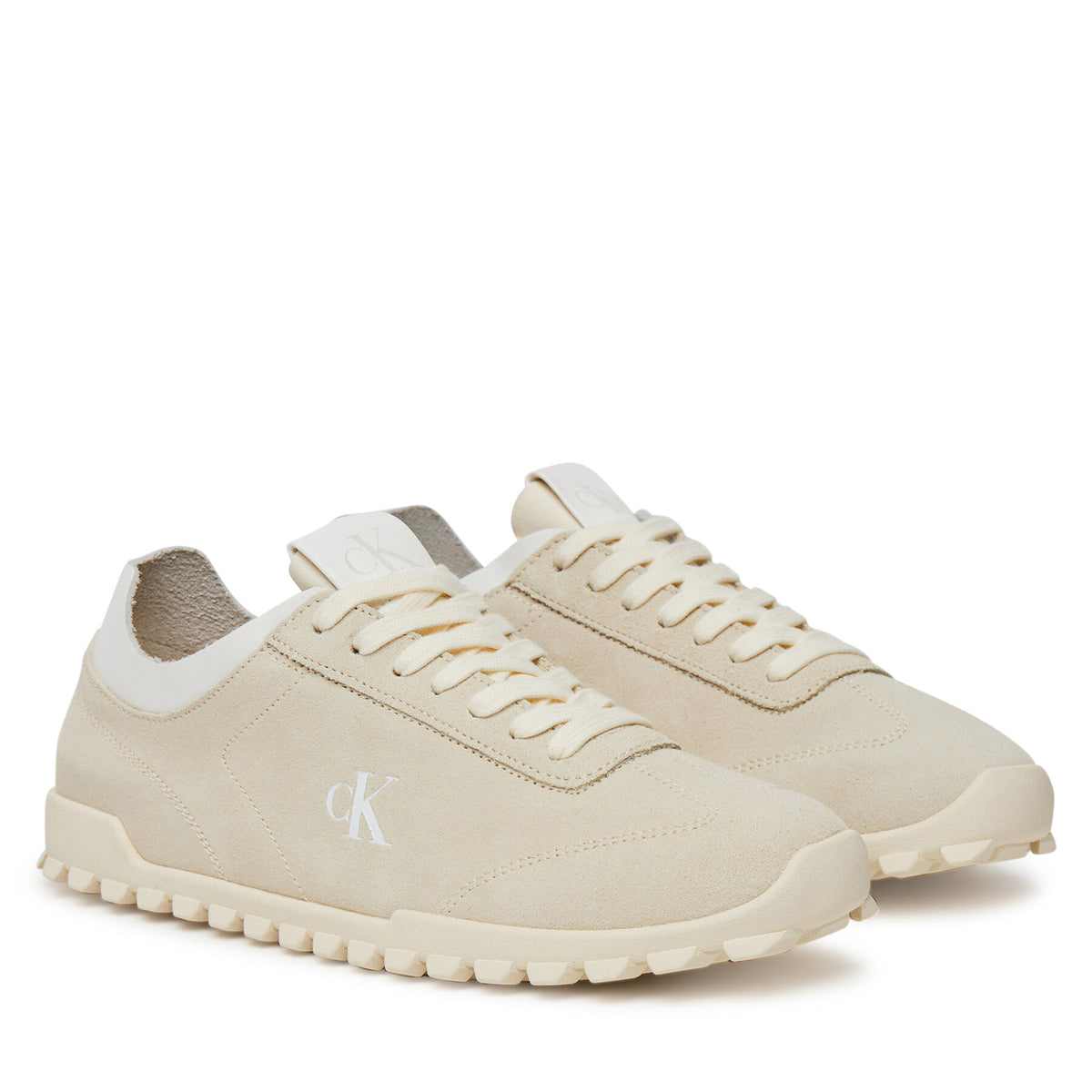 Calvin Klein Jeans Сникърси Low Profile Runner Mg Sue YW0YW01898 Бежов