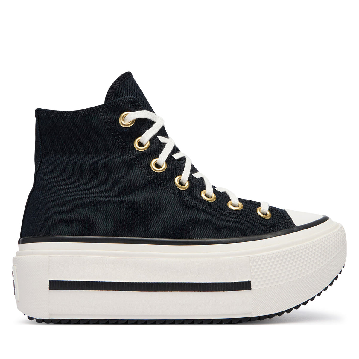 Converse Кецове Chuck Taylor All Star Lift Double Stack Lace A20780C Черен