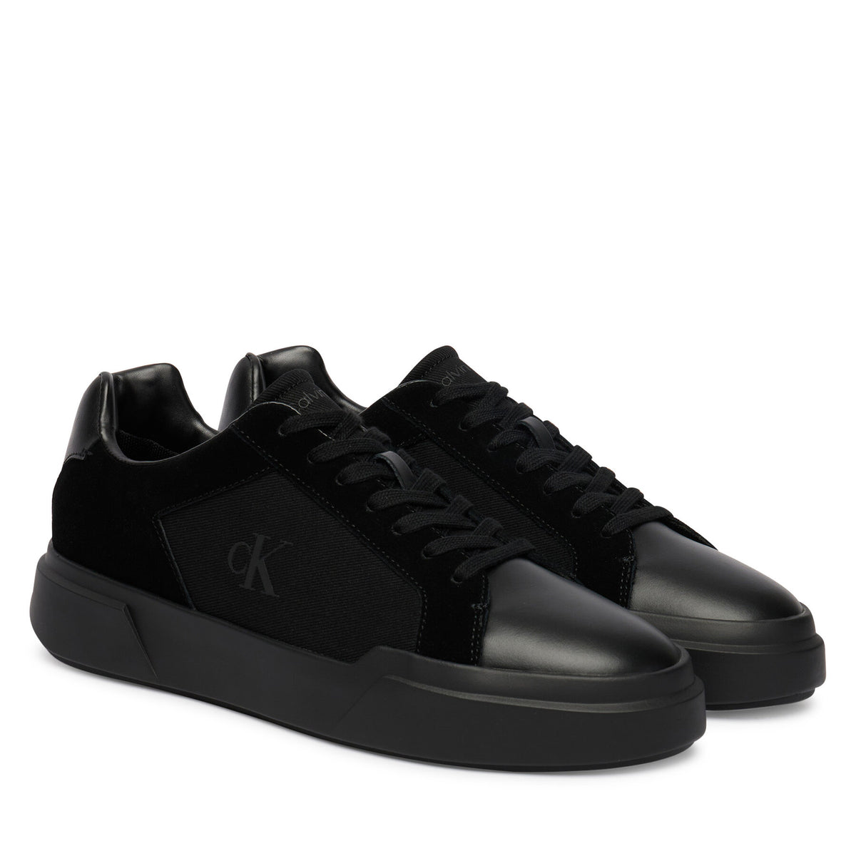 Calvin Klein Сникърси Chunky Cupsole Laceup Cv Mix HM0HM02238 Черен