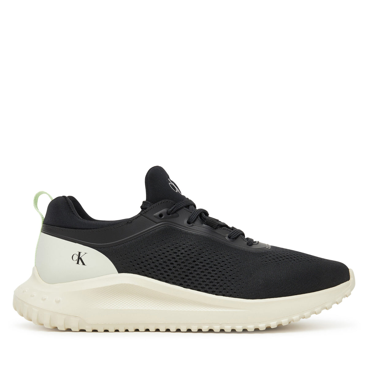 Calvin Klein Jeans Сникърси Eva Runner Sock Mg Tech YW0YW01855 Черен
