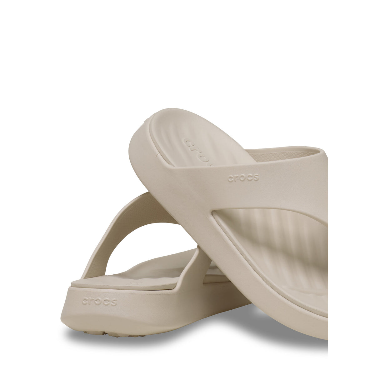 Crocs Джапанки Getaway Triangle Flip 212018 Бежов