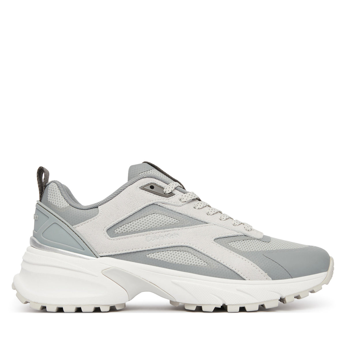 Calvin Klein Сникърси Hike Runner Ck Stripe Refl Su HW0HW03107 Сив