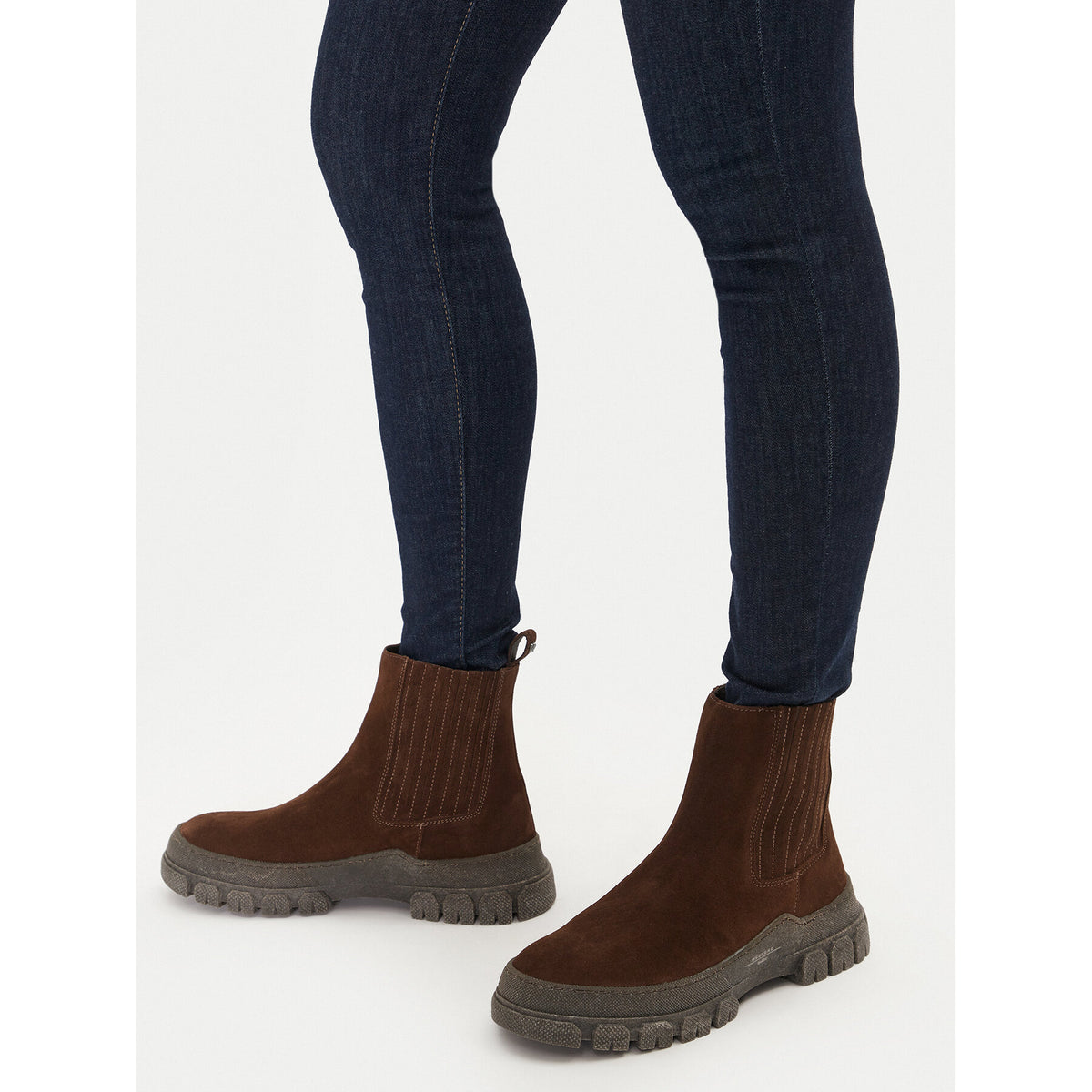 Weekend Max Mara Боти тип челси Genepi 24257960556 Кафяв