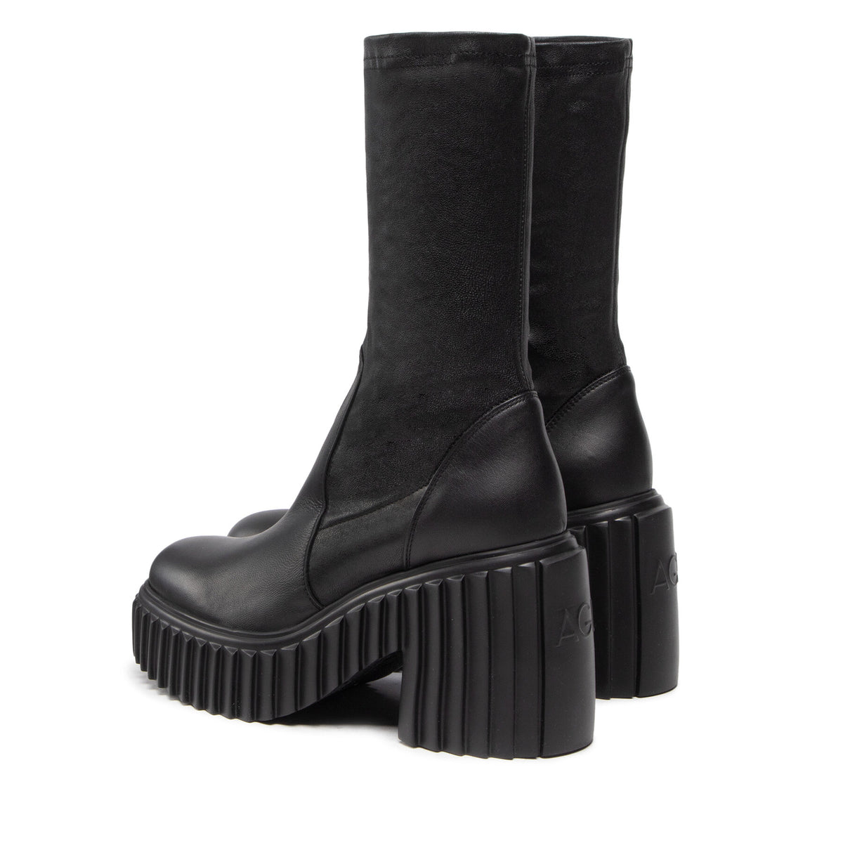 AGL Ботуши Tiggy Stretch 12038/22 Черен