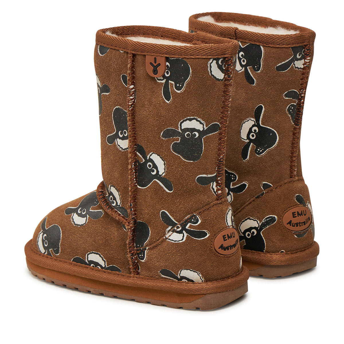EMU Australia Апрески Shaun The Sheep Print K13107 Кафяв
