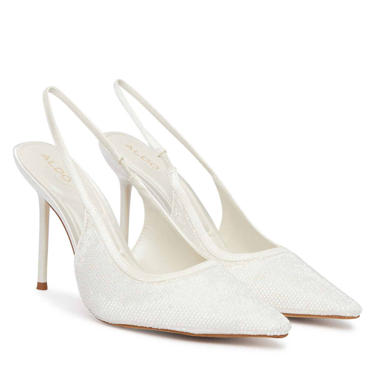 Aldo Обувки на ток Pearlescent 14296114 Бял