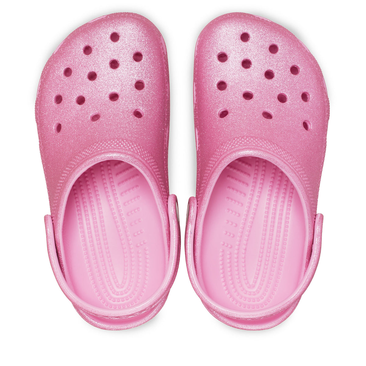 Crocs Чехли Classic Glitter Clog K 206993 Розов