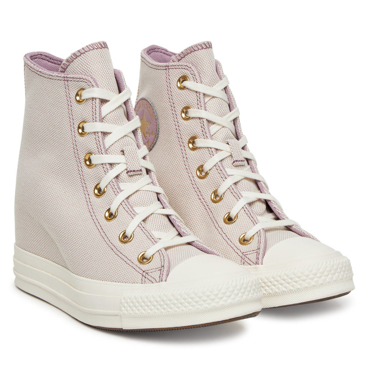 Converse Кецове Chuck Taylor All Star Wedge Platform Gold A12763C Розов