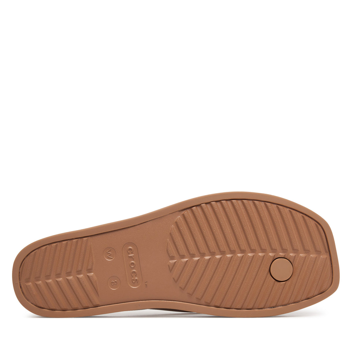 Crocs Джапанки Miami Square Flatform Flip 214161 Кафяв