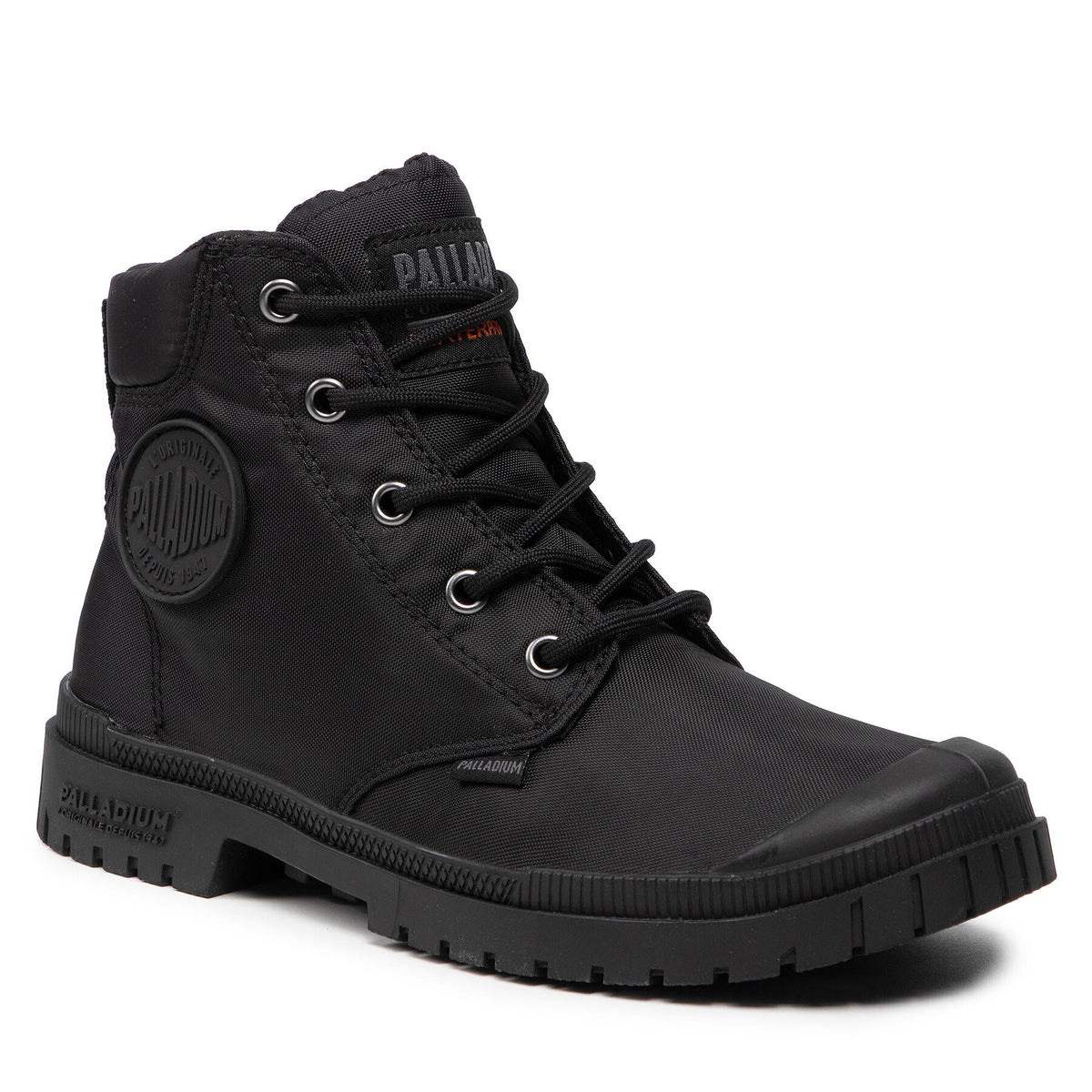 Palladium Туристически oбувки Pampa Sp20 Cuff Wp+ 76835-008-M Черен