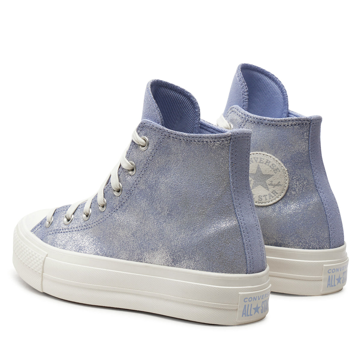 Converse Кецове Chuck Taylor All Star Lift Platform Suede Shimmer Hi A11549C Виолетов