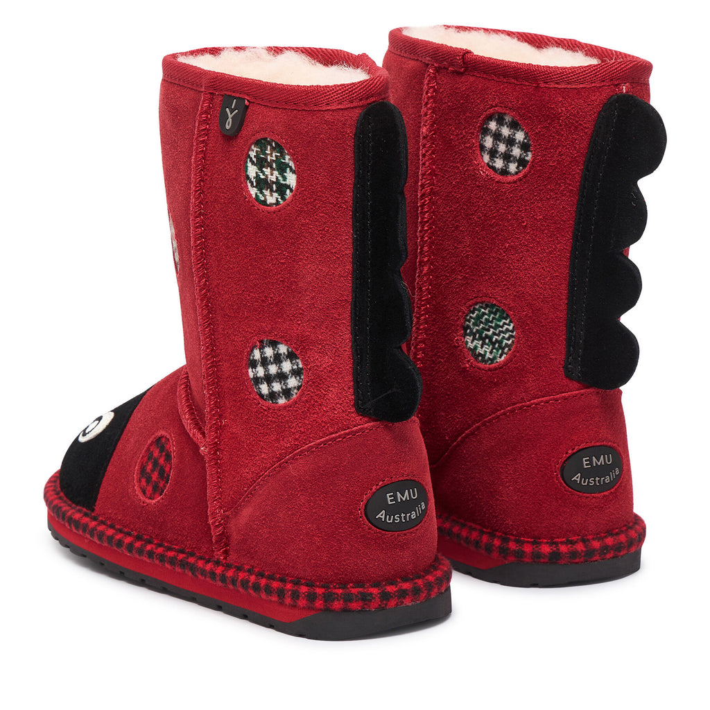 EMU Australia Апрески Lenny Ladybug K13325 Червен