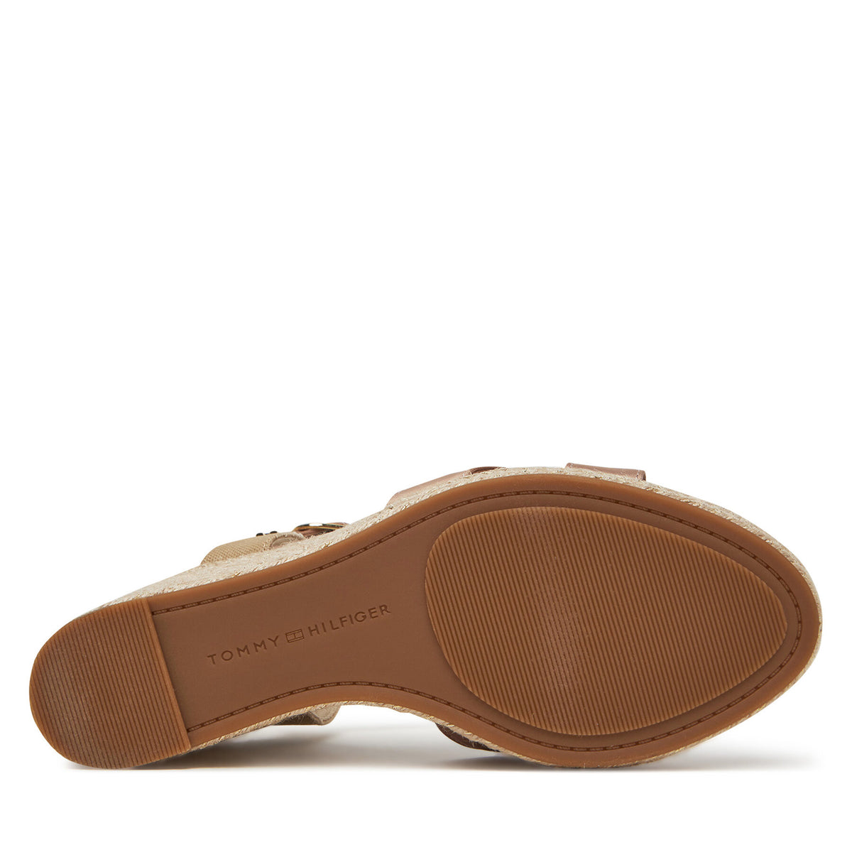 Tommy Hilfiger Еспадрили Satin High Wedge Espadrille FW0FW08602 Розов