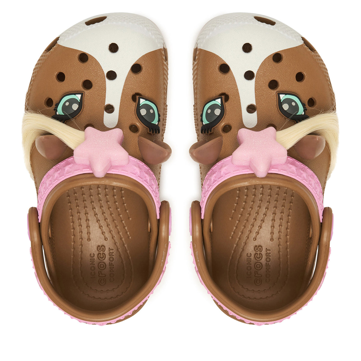 Crocs Чехли Toddler Classic IAM Horse Clog 211371 Кафяв