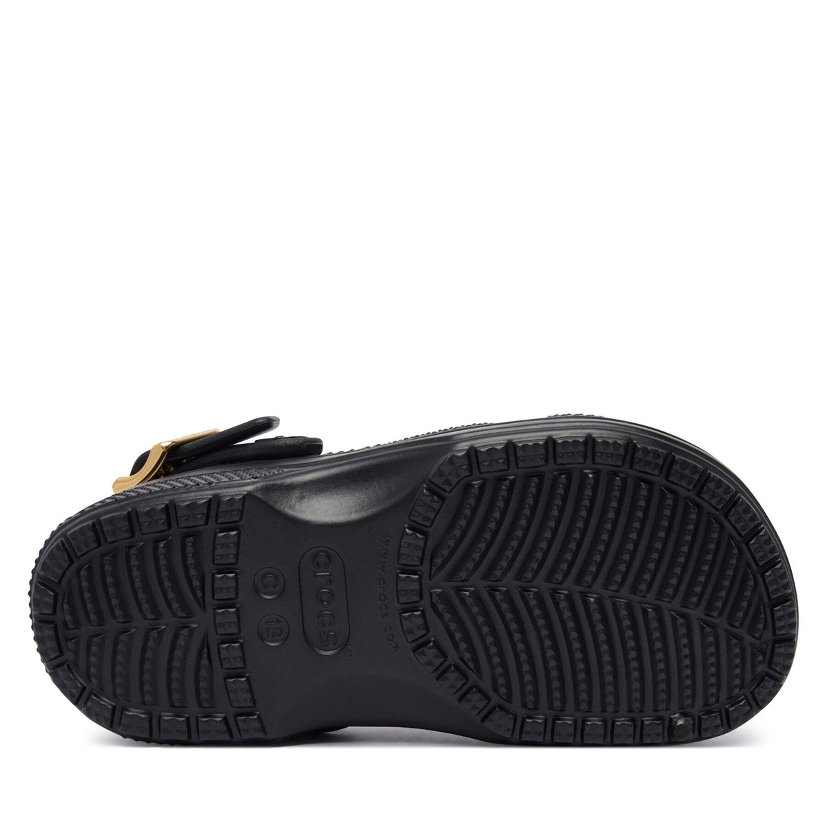 Crocs Чехли Classic Metallic Buckle Clog K 214228 Черен