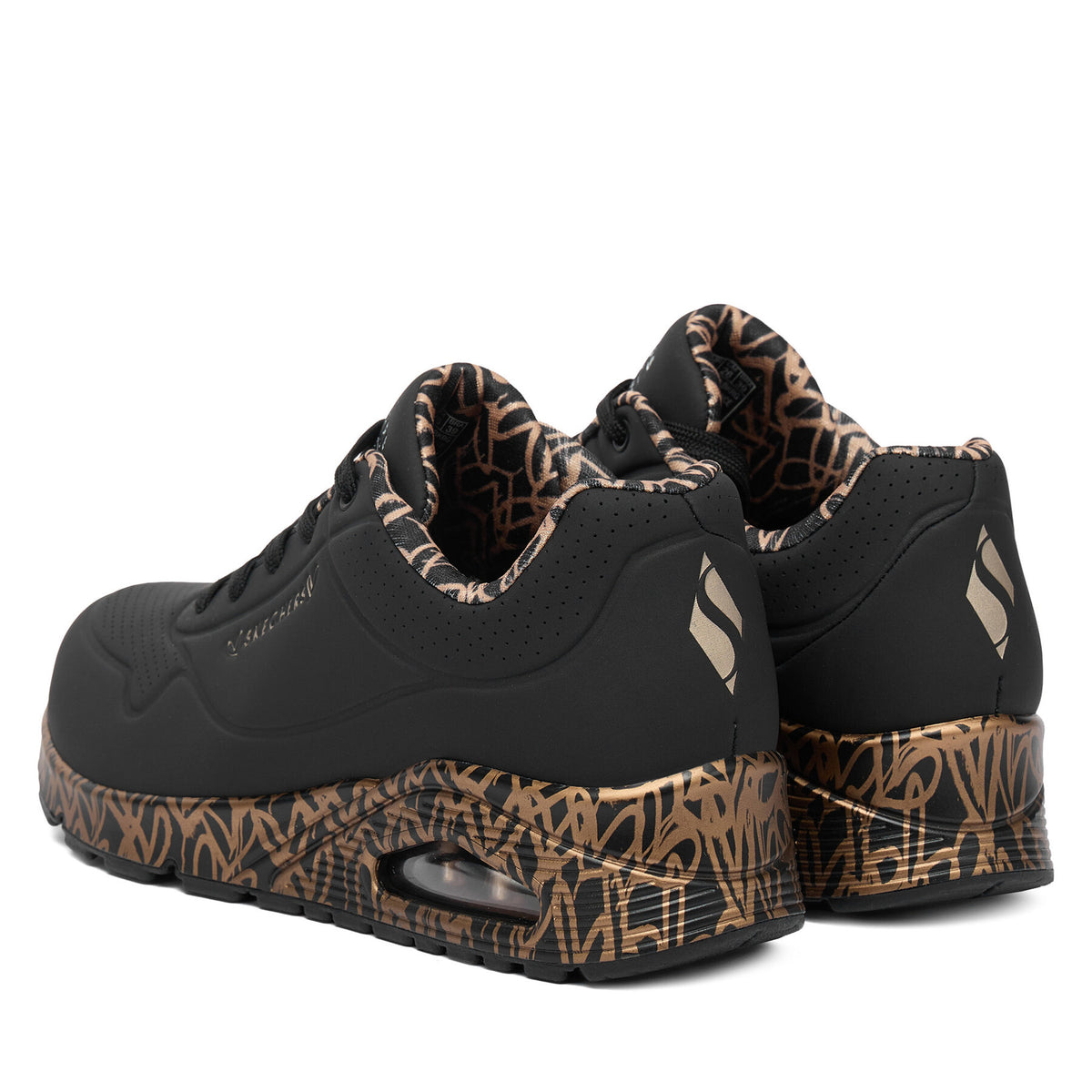 Skechers Сникърси Uno 155506/BKRG Черен