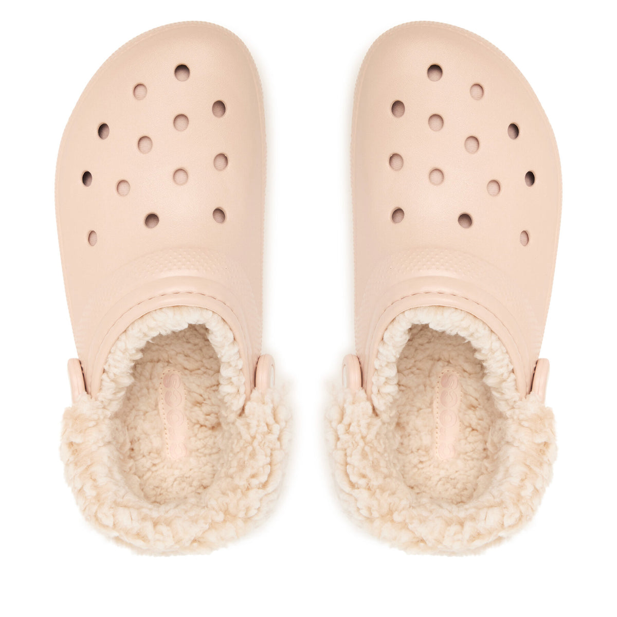 Crocs Чехли Classic Fleece Lined Clog Quartz 211396 Розов