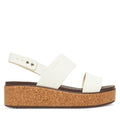 Crocs Сандали Brooklyn Cork Low Wedge 211144 Екрю