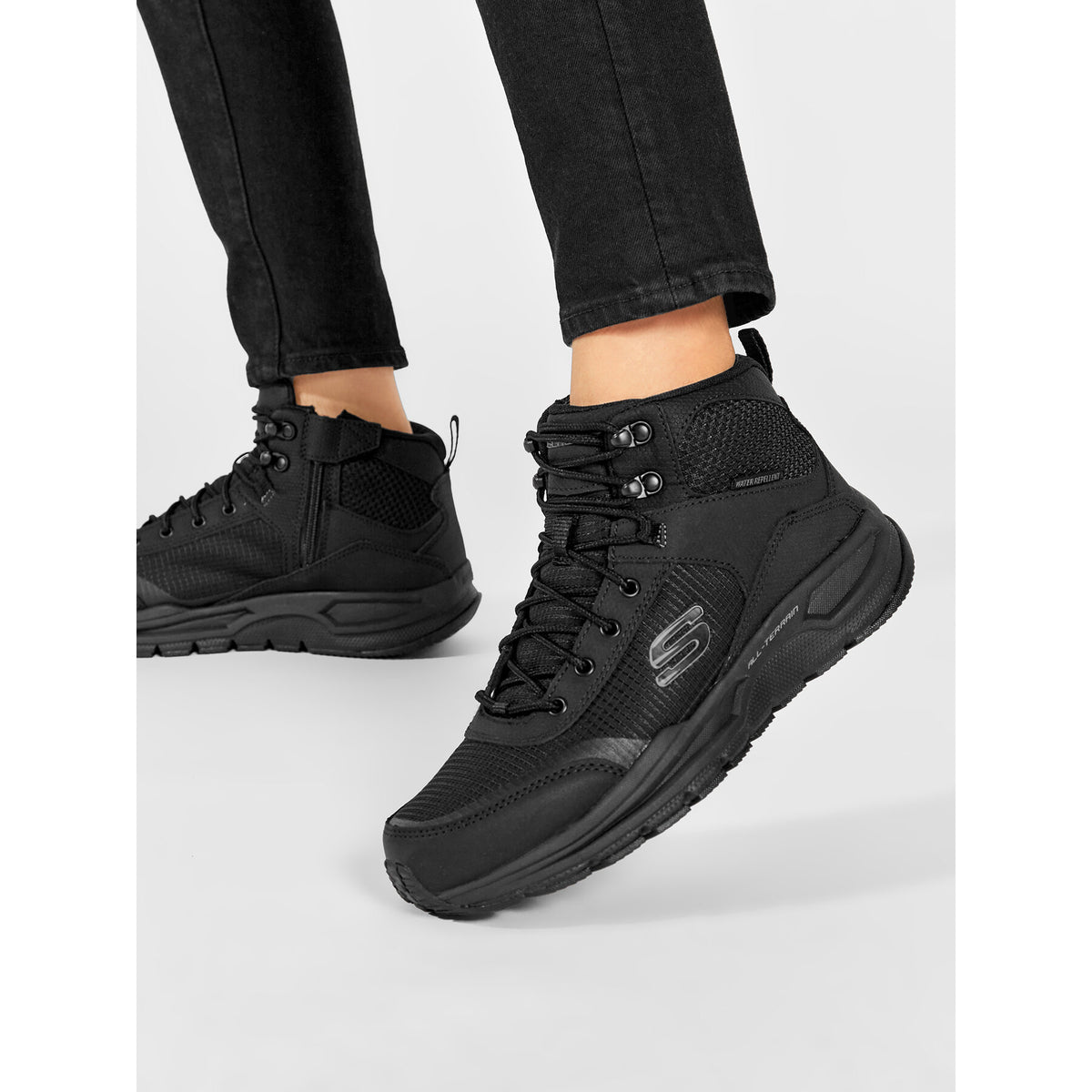 Skechers Туристически oбувки Woodrock 51705/BBK Черен
