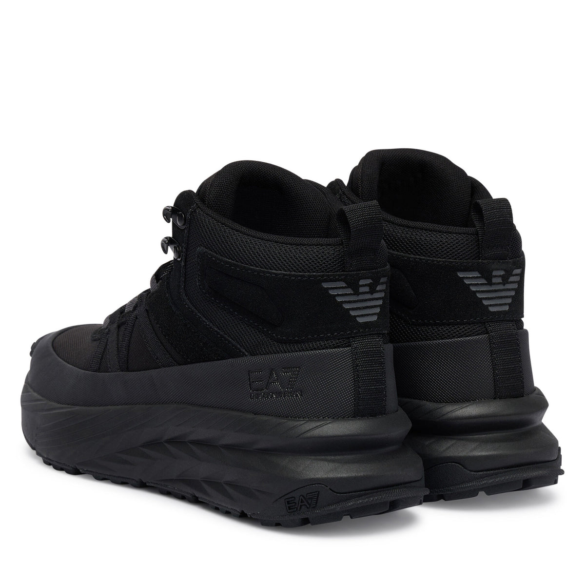 EA7 Emporio Armani Сникърси Stivale 7X000299 AF18450 MZ042 Черен
