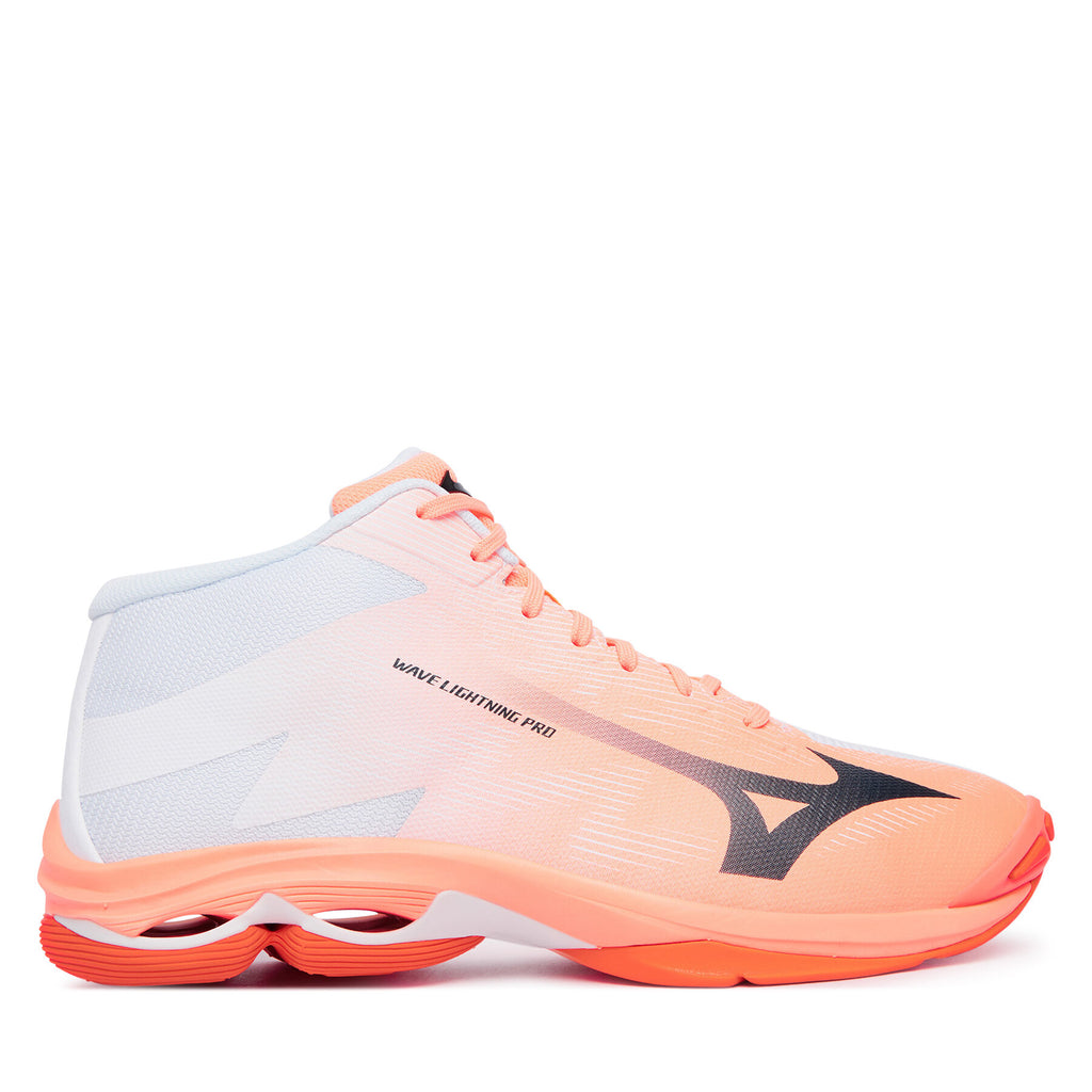 Mizuno Обувки за зала Wave Lightning Pro Mid V1GA2665 Коралов