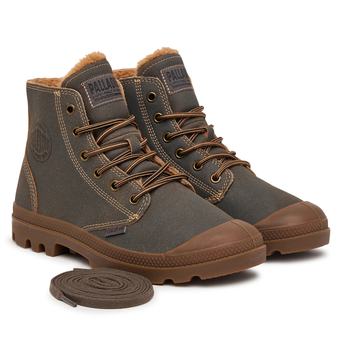 Palladium Зимни обувки Pampa Zip Wl Pilot 74977-242-M Тъмнокафяв