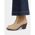 Tommy Hilfiger Боти Suede Western Chelsea Boot FW0FW09581 Бежов
