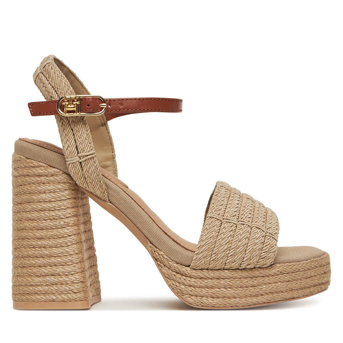 Tommy Hilfiger Еспадрили Rope Heel Platform Sandal FW0FW08425 Бежов