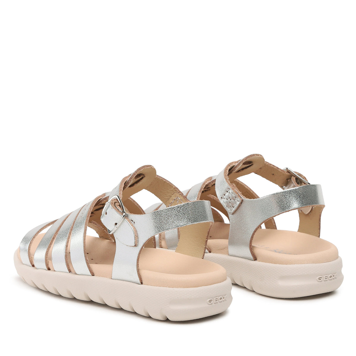 Geox Сандали J Sandal Soleima Gir J35GSB000CFC1007 M Сребрист