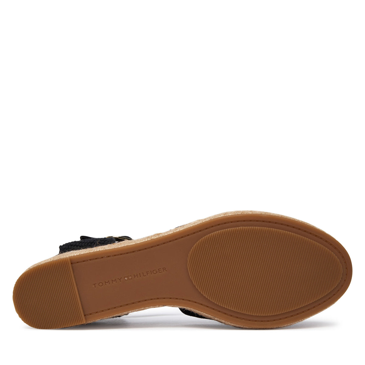 Tommy Hilfiger Еспадрили Mid Wedge Espad Closed Toe FW0FW09233 Черен