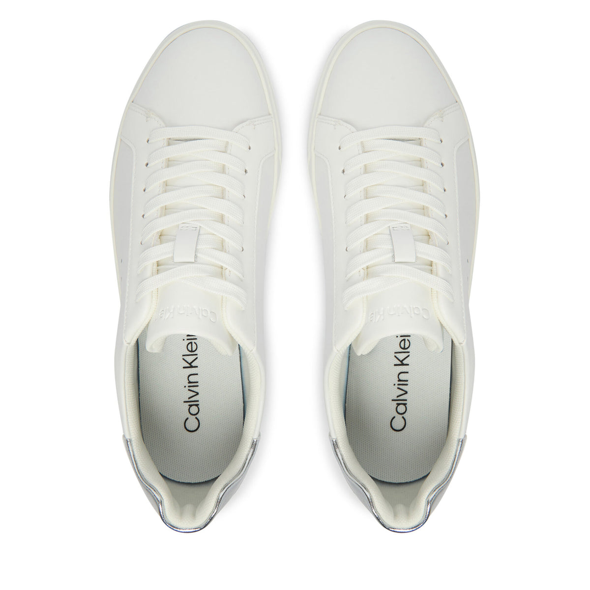 Calvin Klein Сникърси Low Pro Cups Laceup Lth Met HW0HW02846 Бял