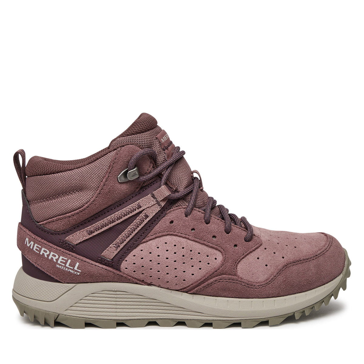 Merrell Туристически oбувки Wildwood Mid Ltr Wp J068104 Бордо