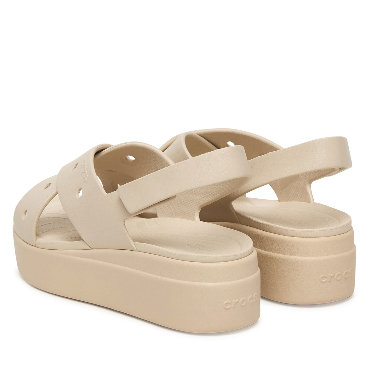 Crocs Сандали Brooklyn 4U Cross Strap Sandal 212254 Бежов