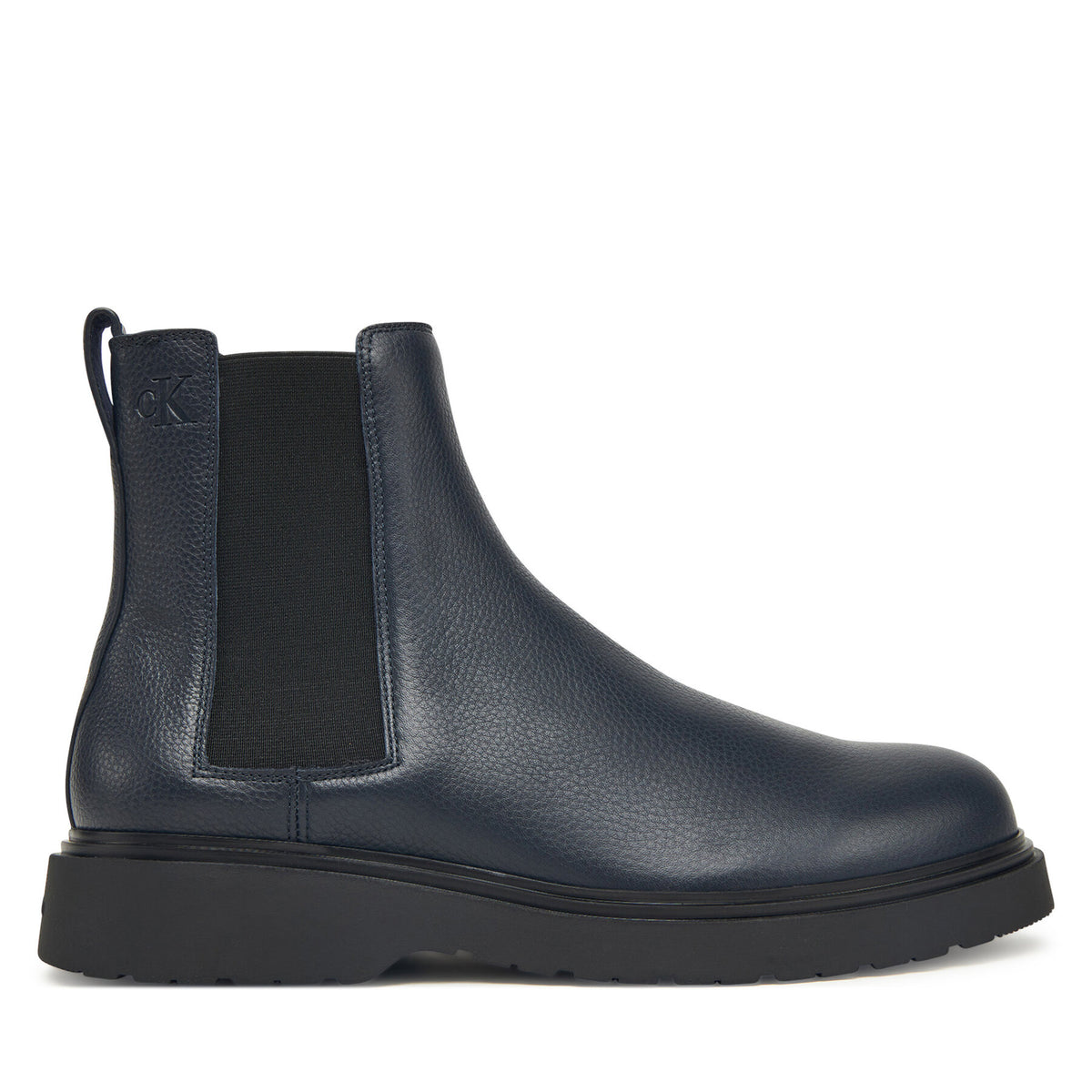 Calvin Klein Боти тип челси Combat Ess Chelsea Boot Lth YM0YM01374 Тъмносин
