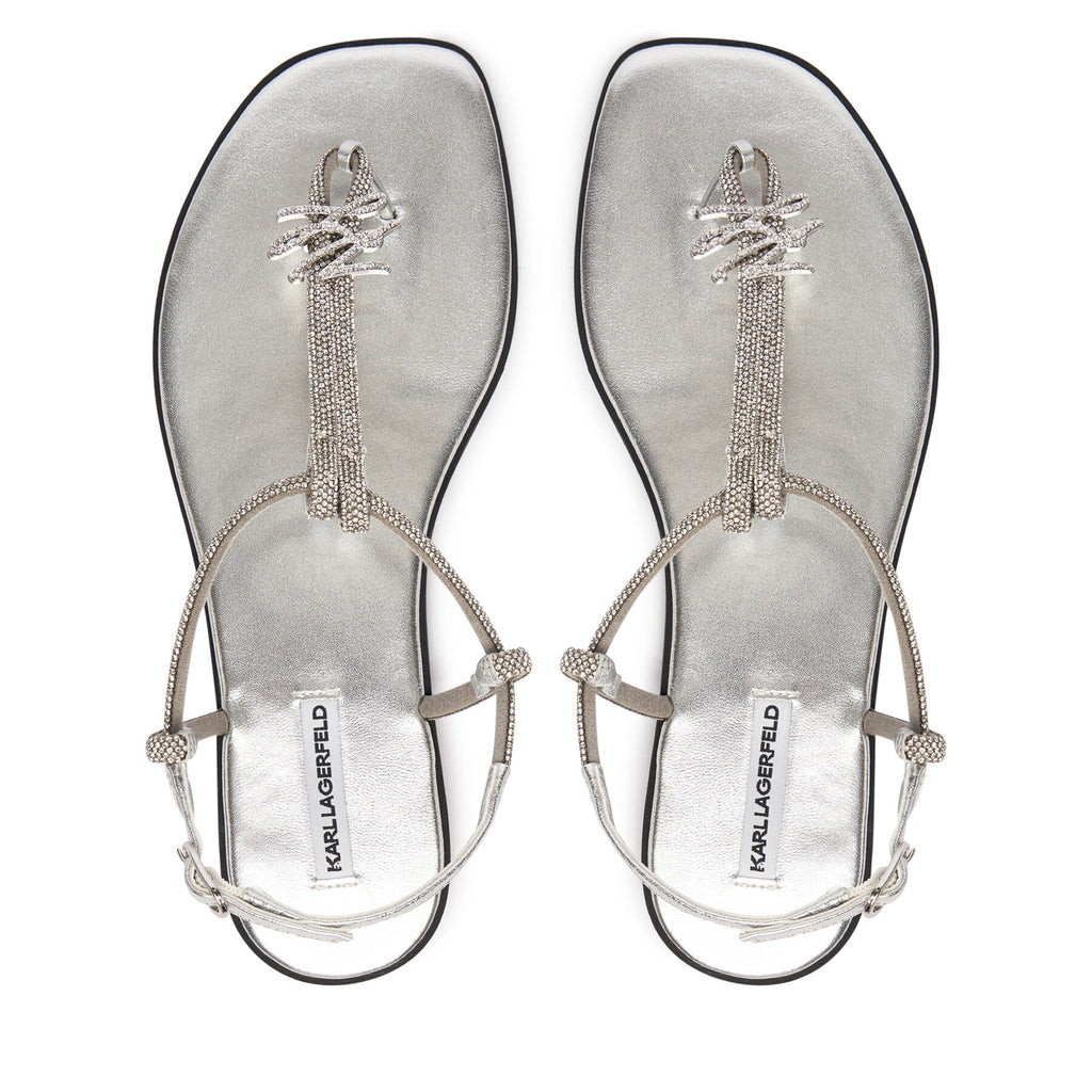 KARL LAGERFELD Сандали Olympia II KL87416 Сребрист