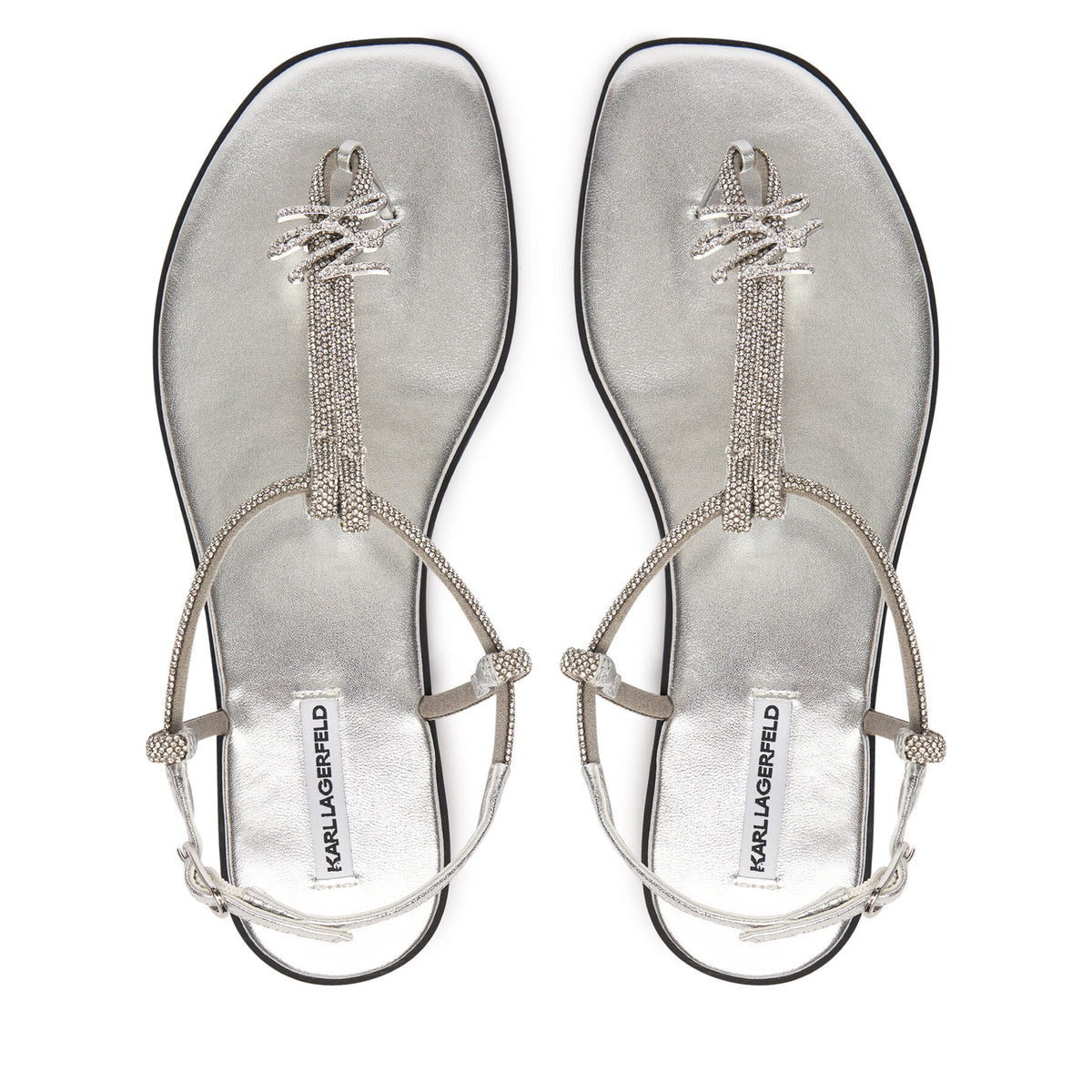KARL LAGERFELD Сандали Olympia II KL87416 Сребрист