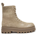 Calvin Klein Jeans Туристически oбувки Lugged Lace Zip Boot Oxf Hr Su YM0YM01068 Бежов